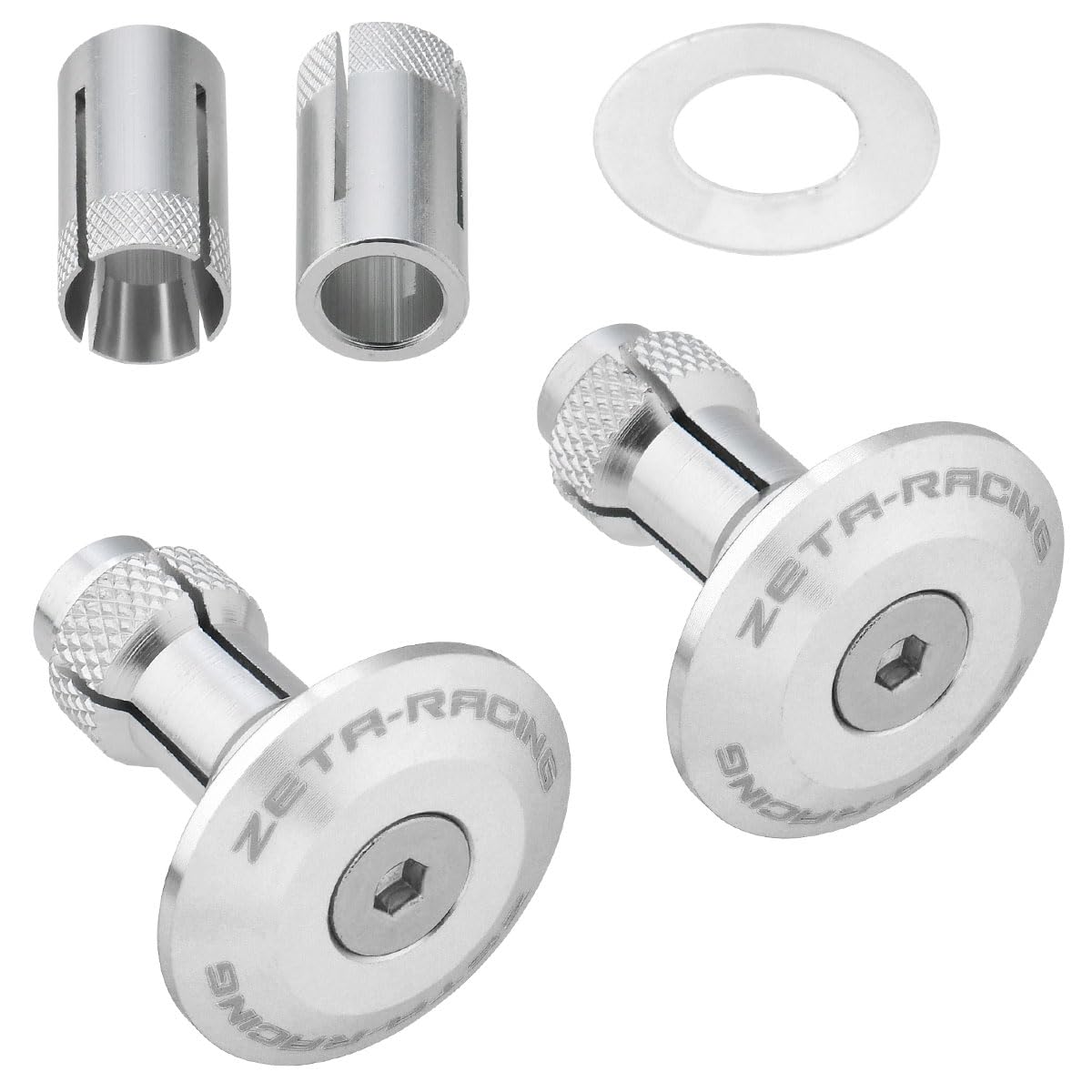 Amazon.com: Zeta 35mm Bar End Plugs - Silver : Everything Else